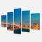 Designart - Illuminated San Francisco Skyline - Cityscape Canvas Print
